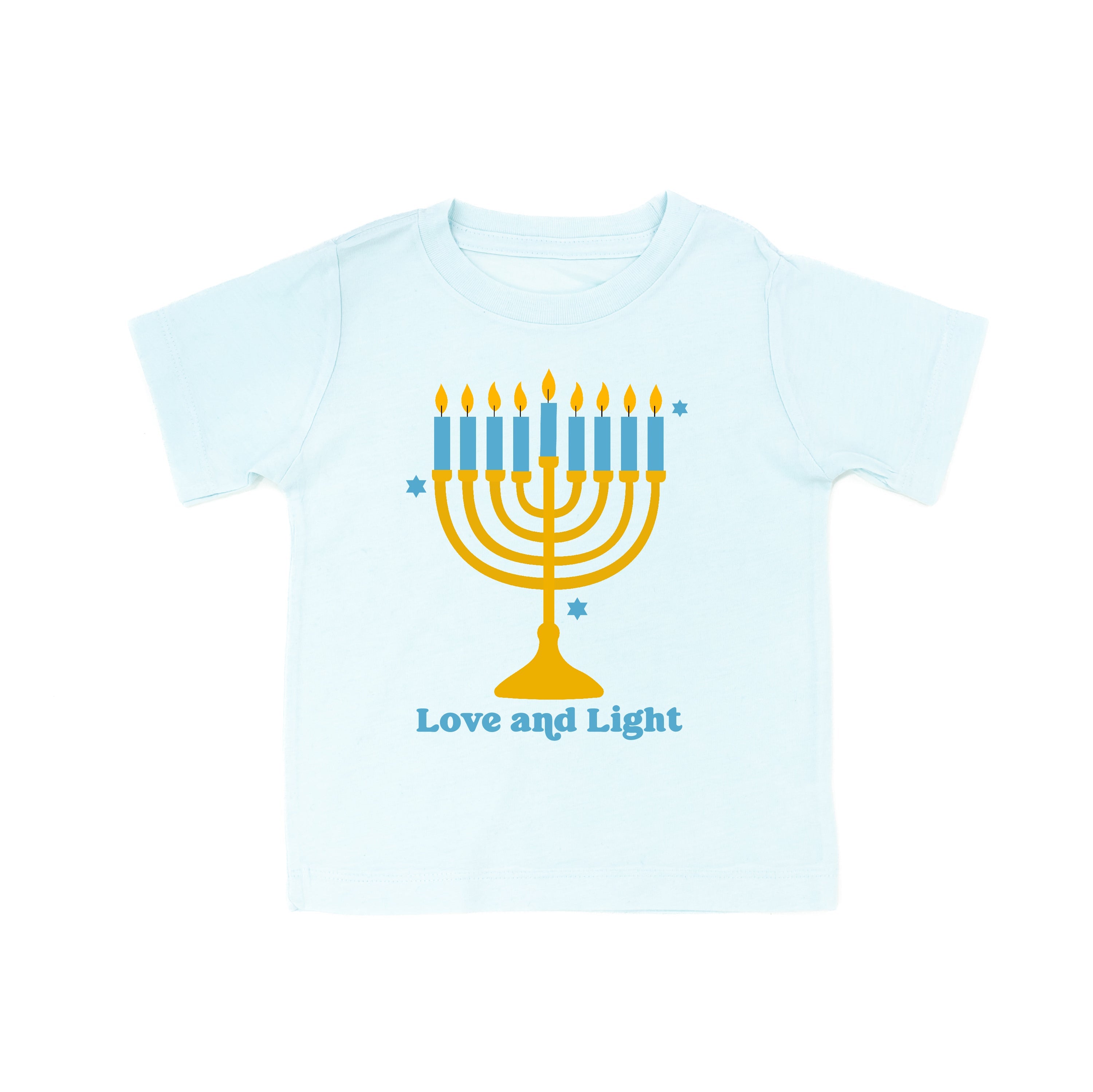 Love And Light - Hanukkah - Child Tee Little Mama Shirt Shop