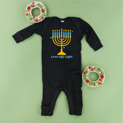 Love And Light - Hanukkah - Baby Sleeper Little Mama Shirt Shop