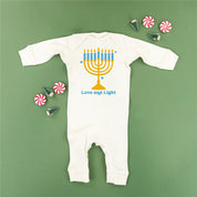 Love And Light - Hanukkah - Baby Sleeper Little Mama Shirt Shop