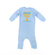 Love And Light - Hanukkah - Baby Sleeper Little Mama Shirt Shop
