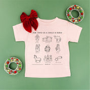For Unto Us A Child Is Born - Child Tee Little Mama Shirt Shop