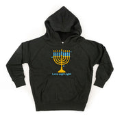 Love And Light - Hanukkah - Child HOODIE Little Mama Shirt Shop LLC
