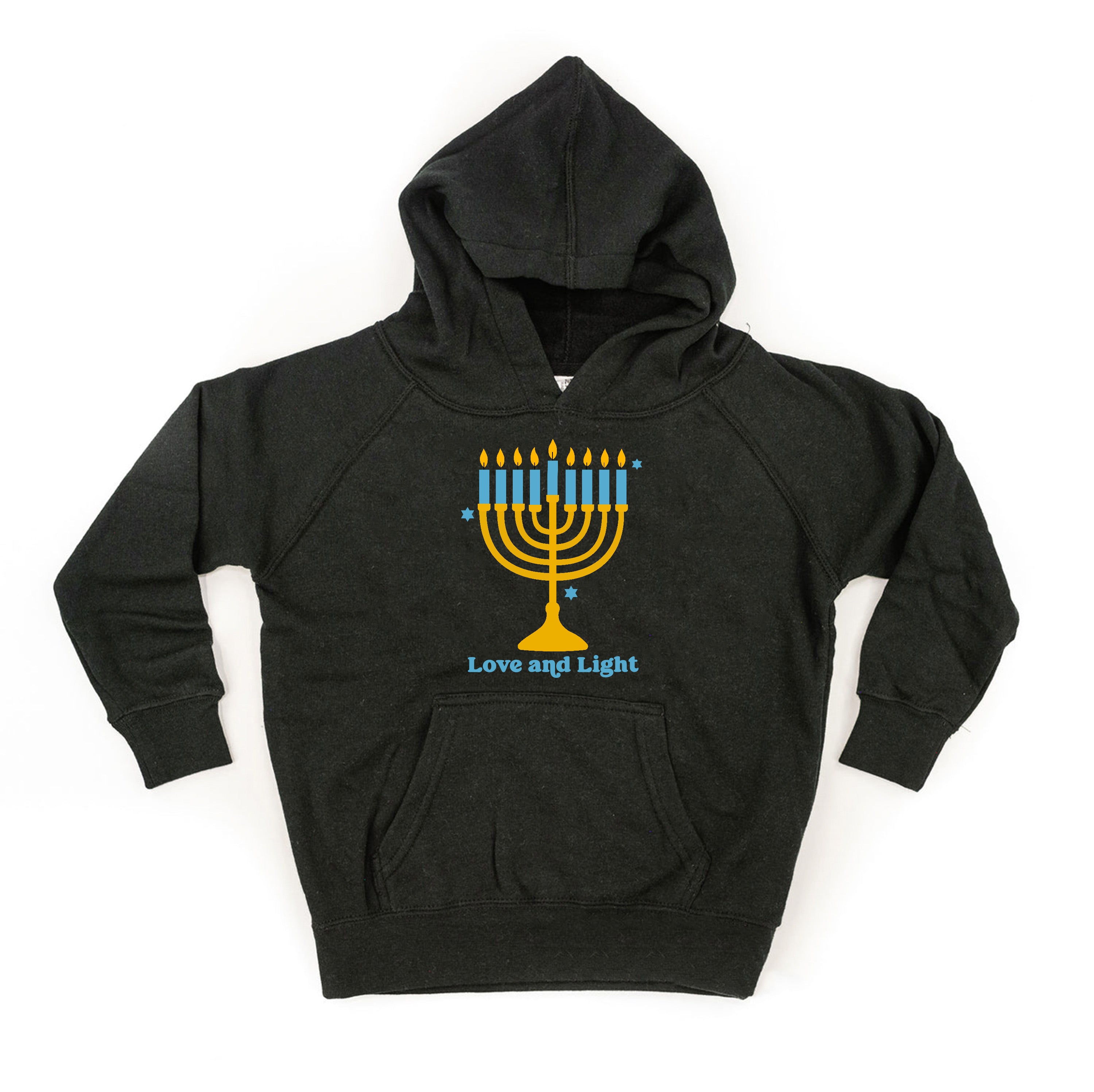 Love And Light - Hanukkah - Child HOODIE Little Mama Shirt Shop LLC