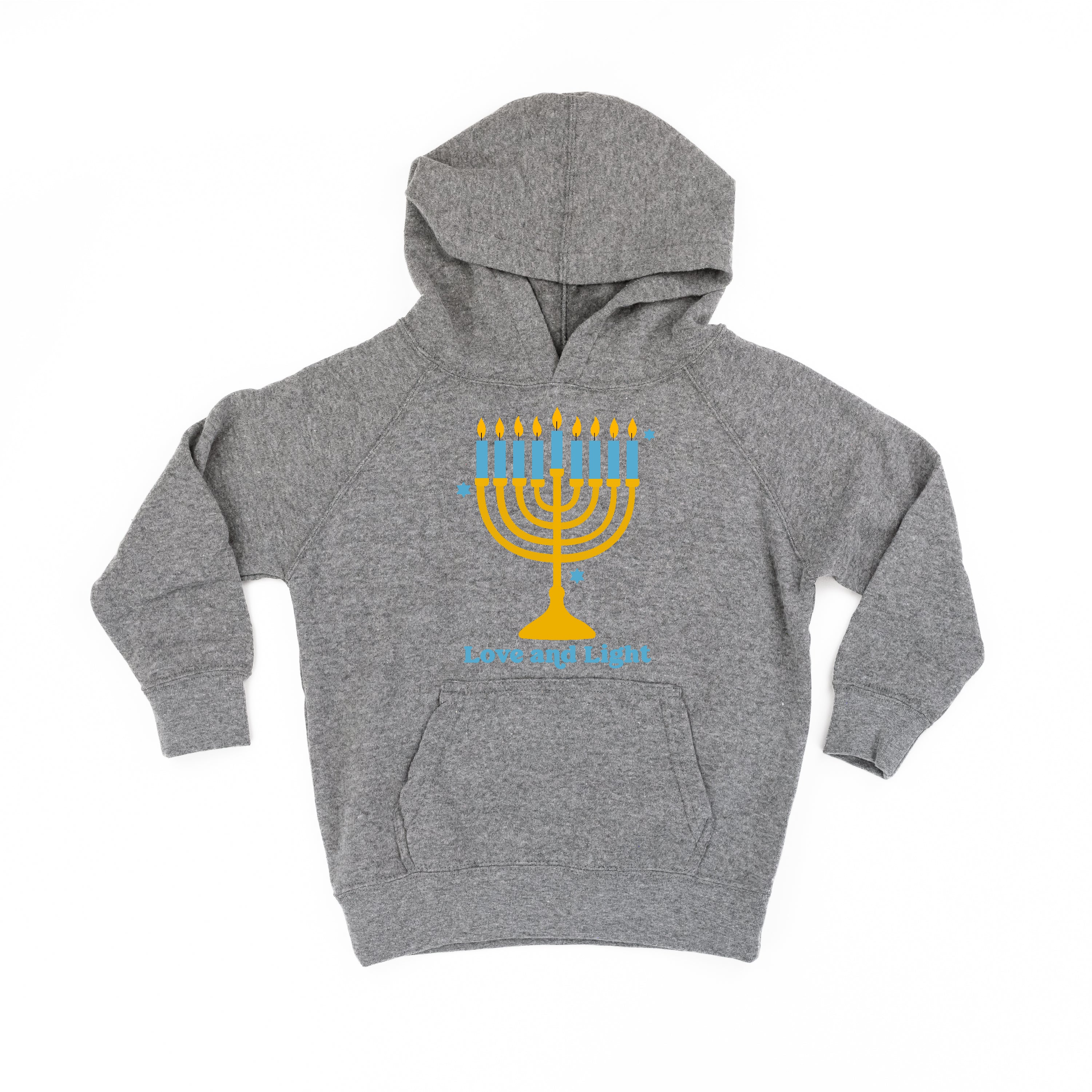 Love And Light - Hanukkah - Child HOODIE Little Mama Shirt Shop LLC