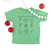 For Unto Us A Child Is Born - Child Tee Little Mama Shirt Shop