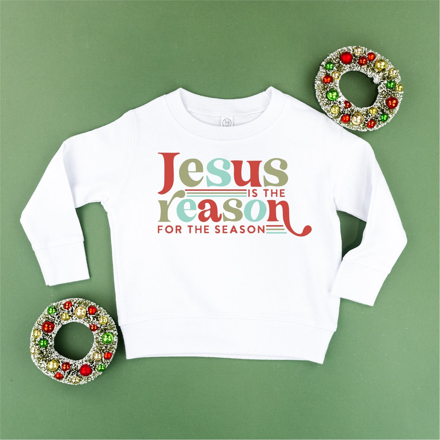 Jesus Is The Reason For The Season - Child Sweater Little Mama Shirt Shop