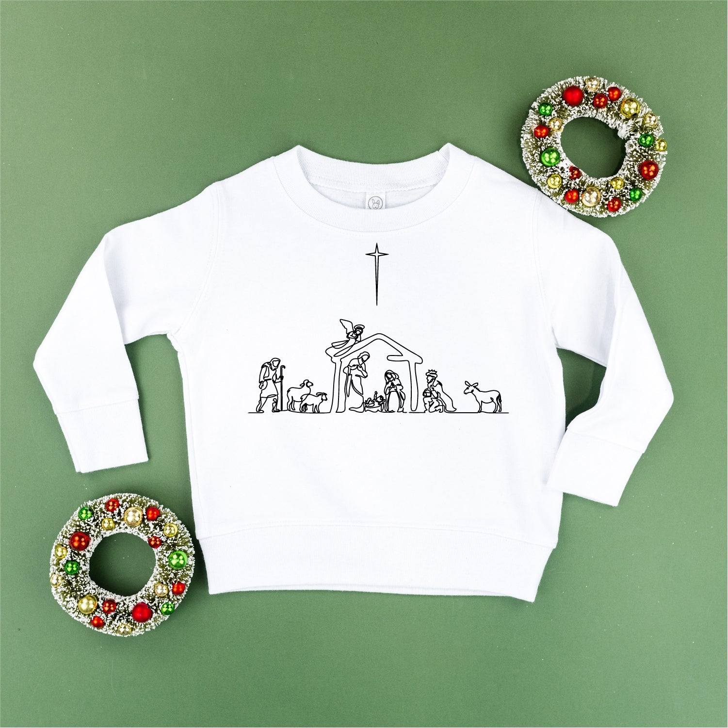Nativity Scene - Child Sweater Little Mama Shirt Shop