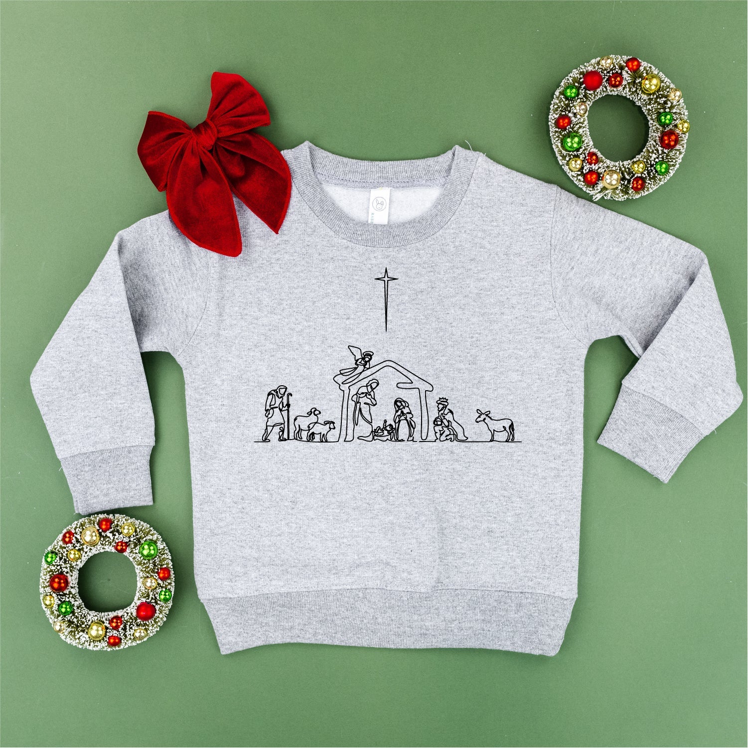 Nativity Scene - Child Sweater Little Mama Shirt Shop
