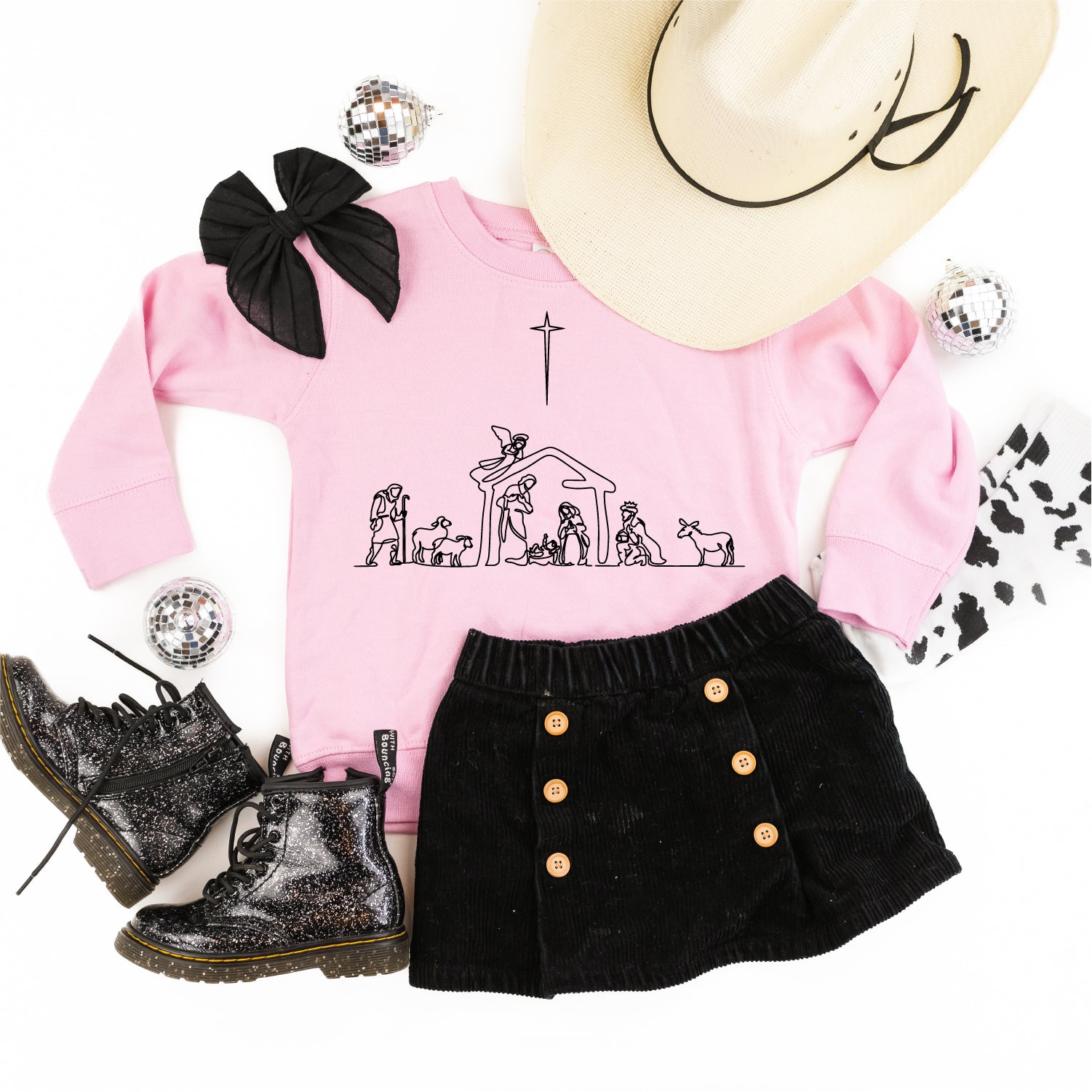 Nativity Scene - Child Sweater Little Mama Shirt Shop