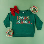 Jesus Is The Reason For The Season - Child Sweater Little Mama Shirt Shop