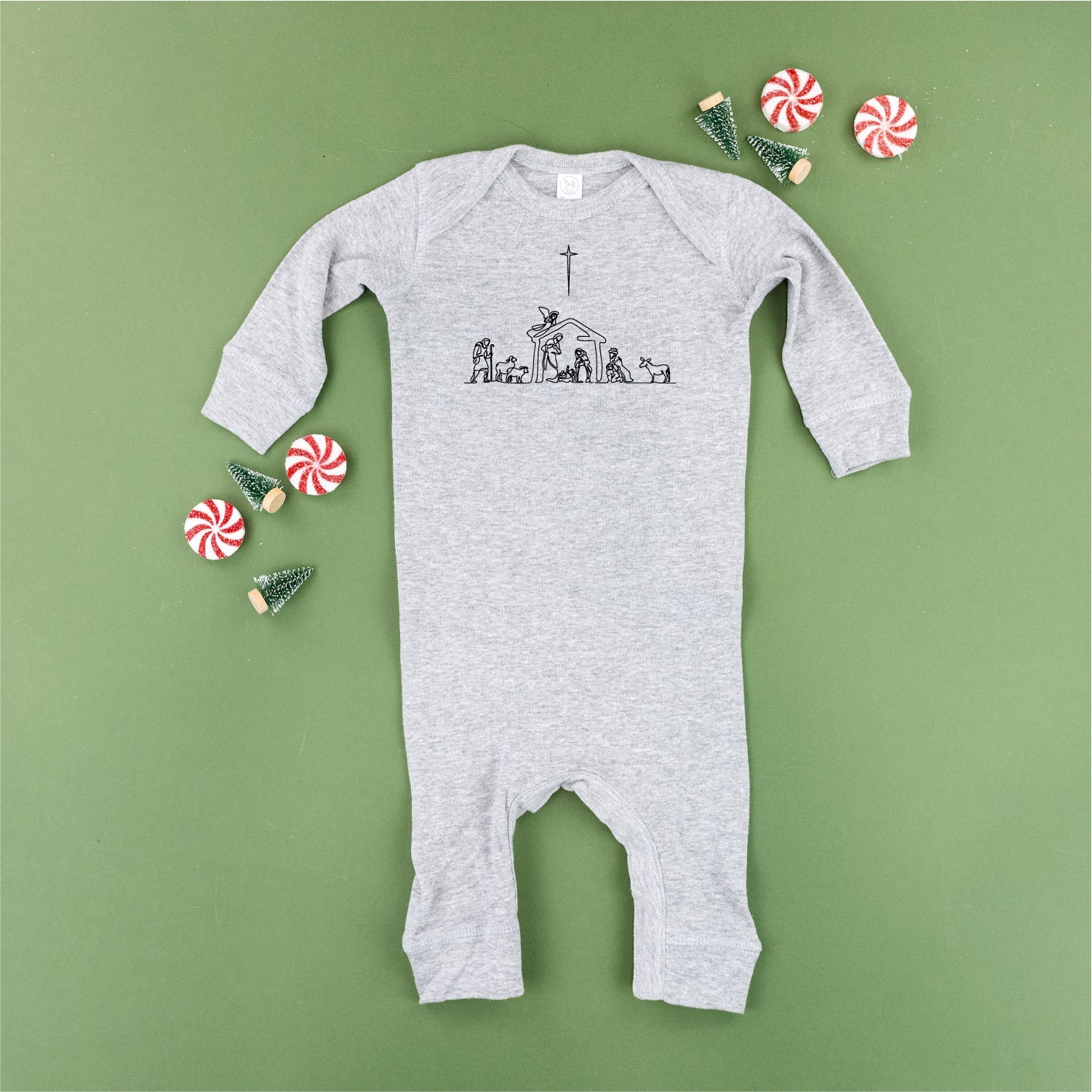Nativity Scene - Baby Sleeper Little Mama Shirt Shop