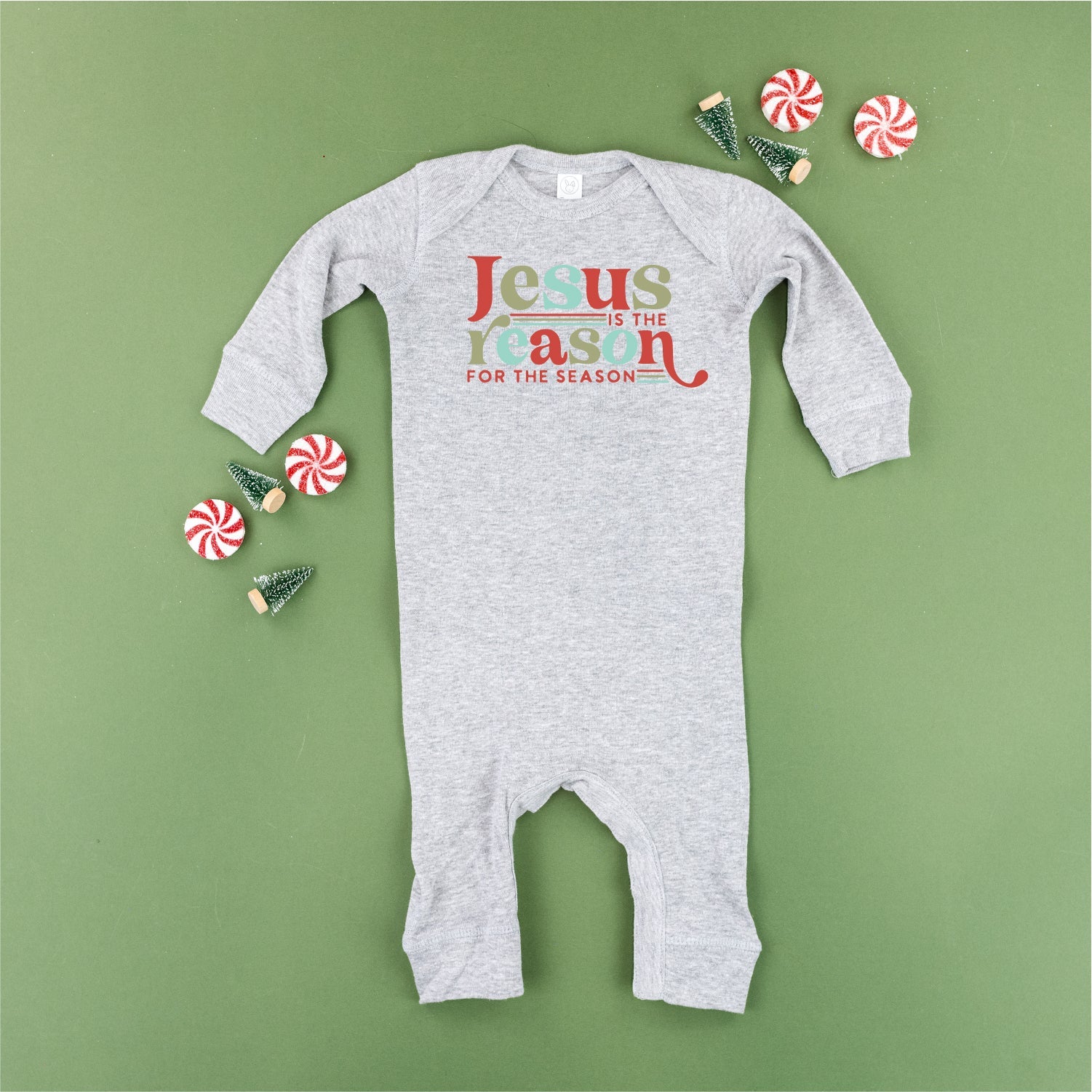 Jesus Is The Reason For The Season - Baby Sleeper Little Mama Shirt Shop