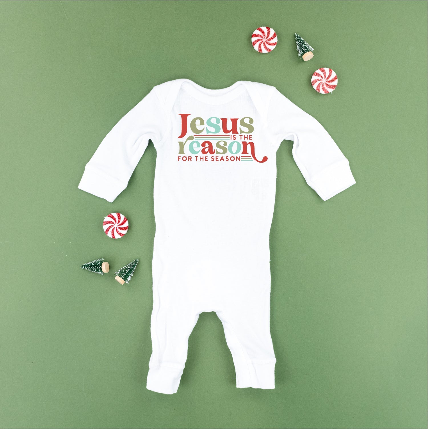 Jesus Is The Reason For The Season - Baby Sleeper Little Mama Shirt Shop