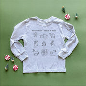 For Unto Us A Child Is Born - Child LONG SLEEVE Tee Little Mama Shirt Shop