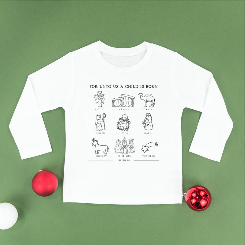 For Unto Us A Child Is Born - Child LONG SLEEVE Tee