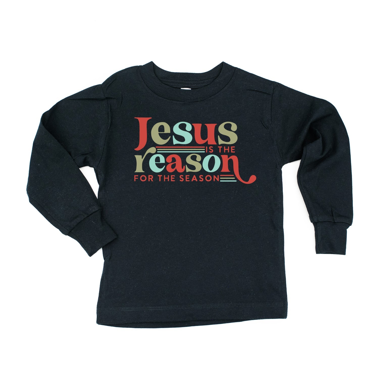 Jesus Is The Reason For The Season - Child LONG SLEEVE Tee Little Mama Shirt Shop