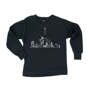 Nativity Scene - Child LONG SLEEVE Tee Little Mama Shirt Shop