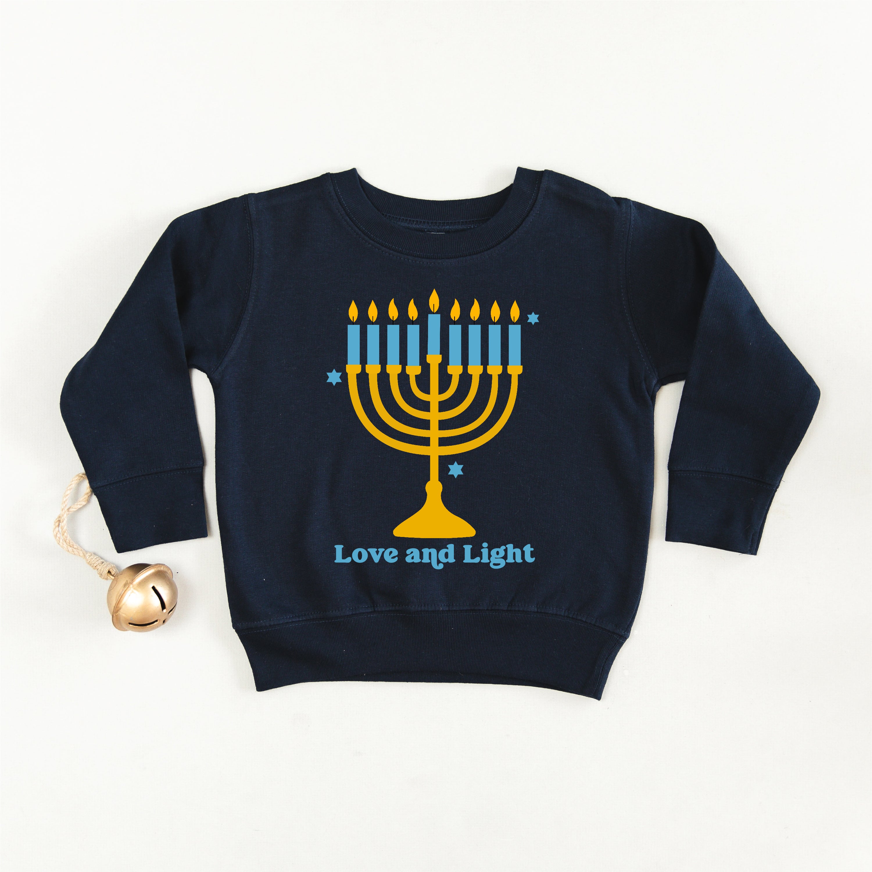 Love And Light - Hanukkah - Child Sweater Little Mama Shirt Shop