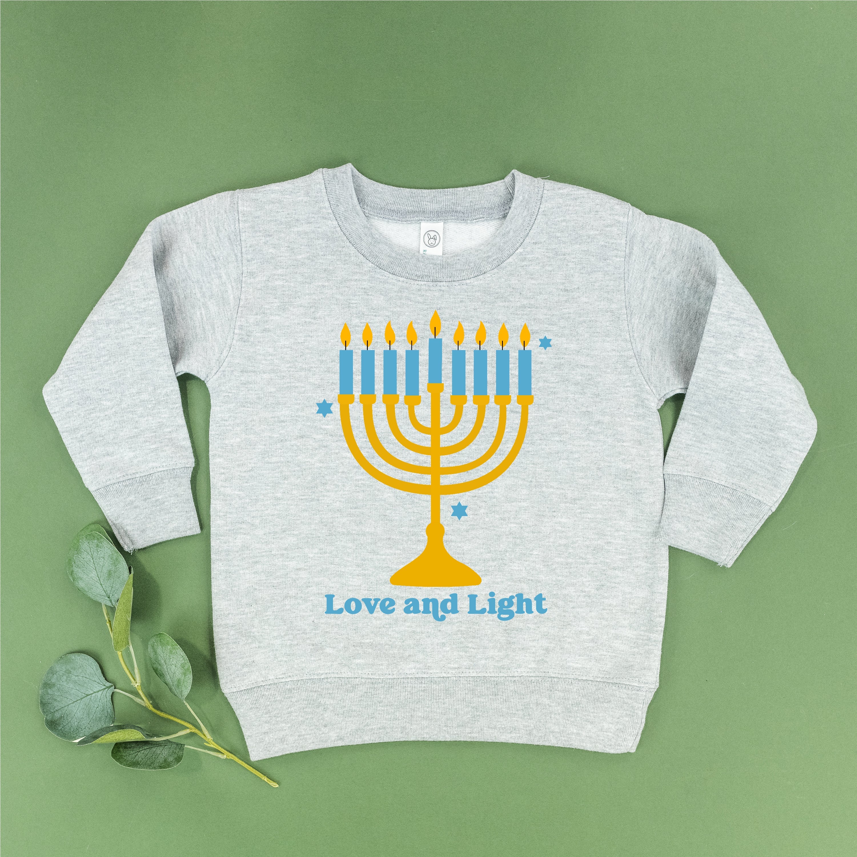 Love And Light - Hanukkah - Child Sweater Little Mama Shirt Shop