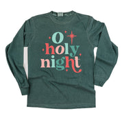 O Holy Night - LONG SLEEVE Comfort Colors Tee Little Mama Shirt Shop
