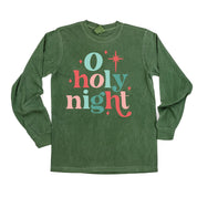 O Holy Night - LONG SLEEVE Comfort Colors Tee Little Mama Shirt Shop