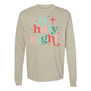 O Holy Night - LONG SLEEVE Comfort Colors Tee Little Mama Shirt Shop