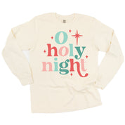 O Holy Night - LONG SLEEVE Comfort Colors Tee Little Mama Shirt Shop