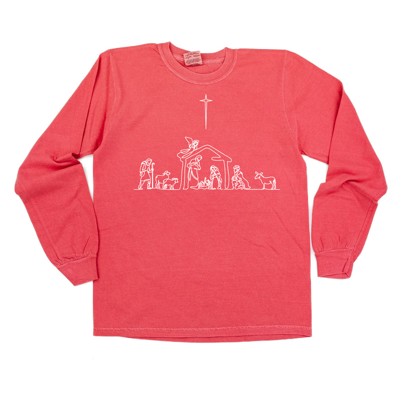 Nativity Scene - LONG SLEEVE Comfort Colors Tee