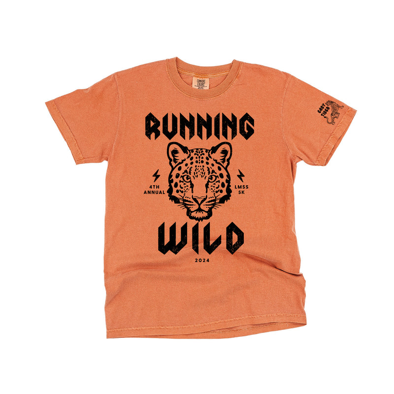 Comfort Colors Short Sleeve Tee - RUNNING WILD - 2024 5K Registration and Race Day Shirt