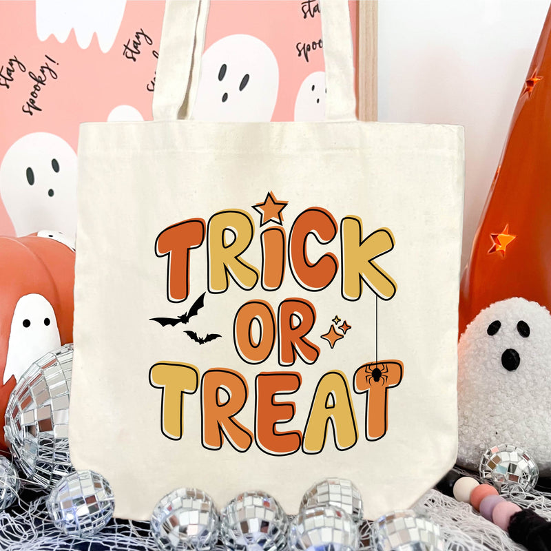 Trick or Treat Tote - Trick or Treat (ORANGE/YELLOW)