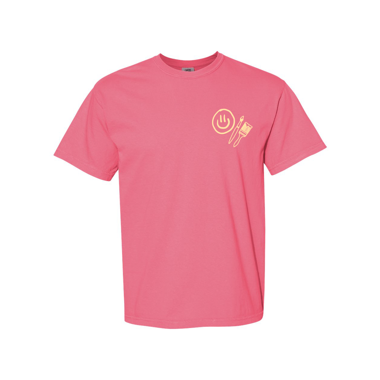 You Belong Here - Smiley and Supplies (pf&b) - Comfort Colors Tee Little Mama Shirt Shop