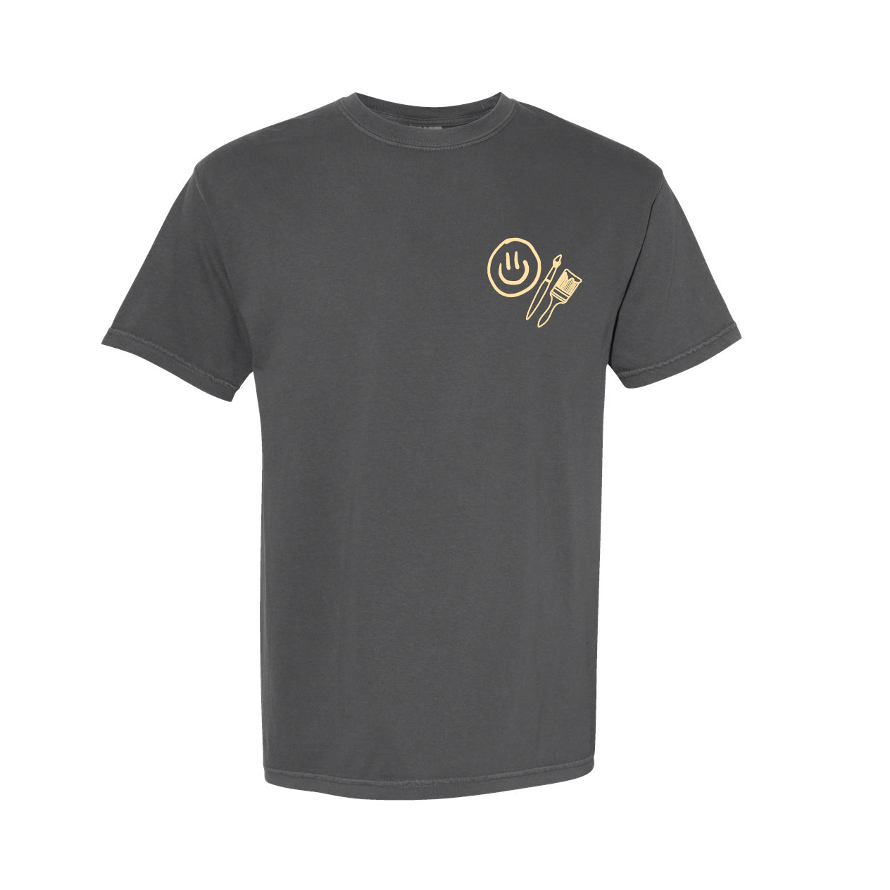 You Belong Here - Smiley and Supplies (pf&b) - Comfort Colors Tee Little Mama Shirt Shop