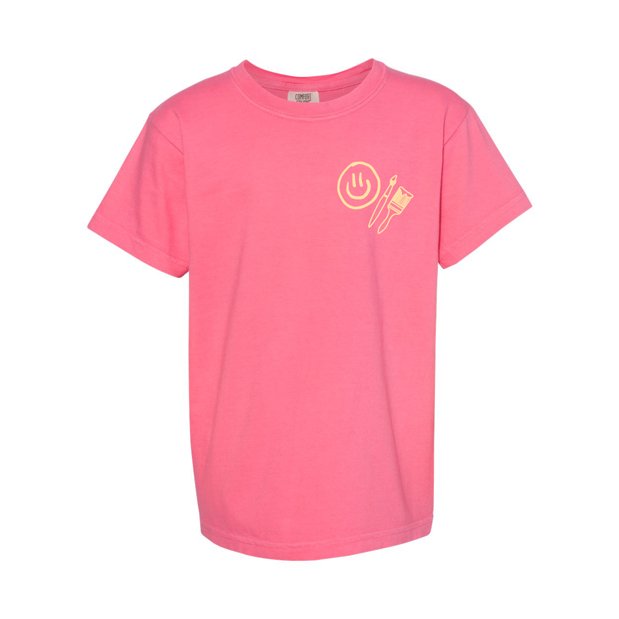 You Belong Here - Smiley and Supplies (pf&b) - YOUTH Comfort Colors Tee Little Mama Shirt Shop