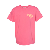 You Belong Here - Smiley and Supplies (pf&b) - YOUTH Comfort Colors Tee Little Mama Shirt Shop