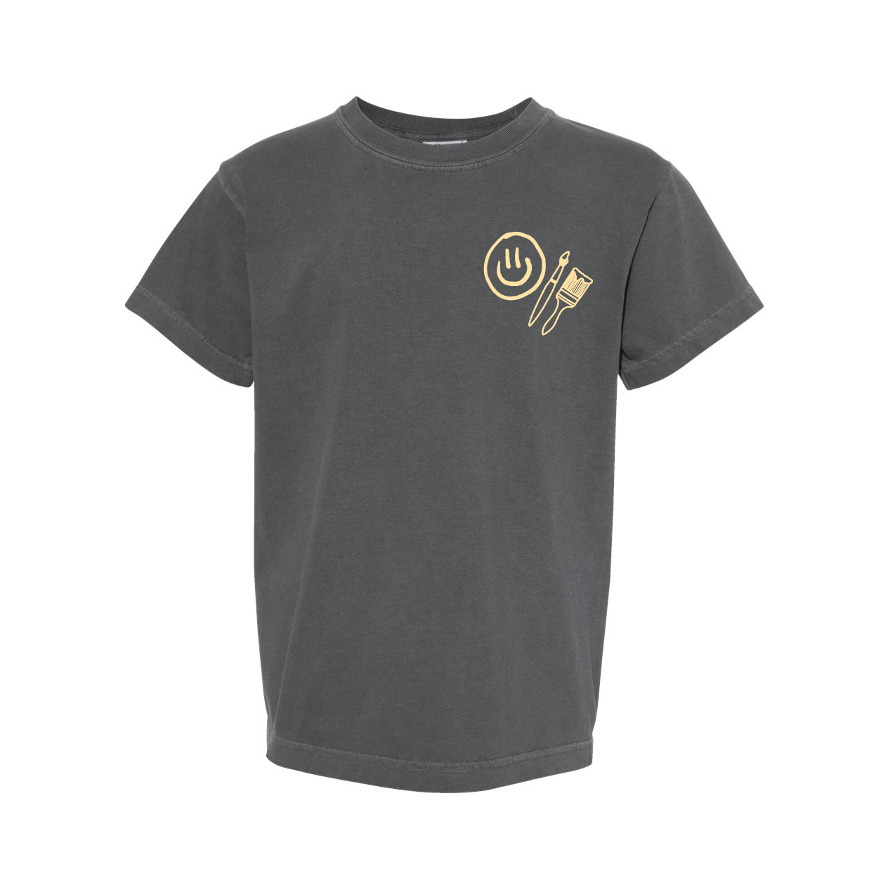 You Belong Here - Smiley and Supplies (pf&b) - YOUTH Comfort Colors Tee Little Mama Shirt Shop