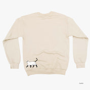 You're Freakin' Meowt! (with lower back detail) - Basic Fleece Crewneck Little Mama Shirt Shop LLC