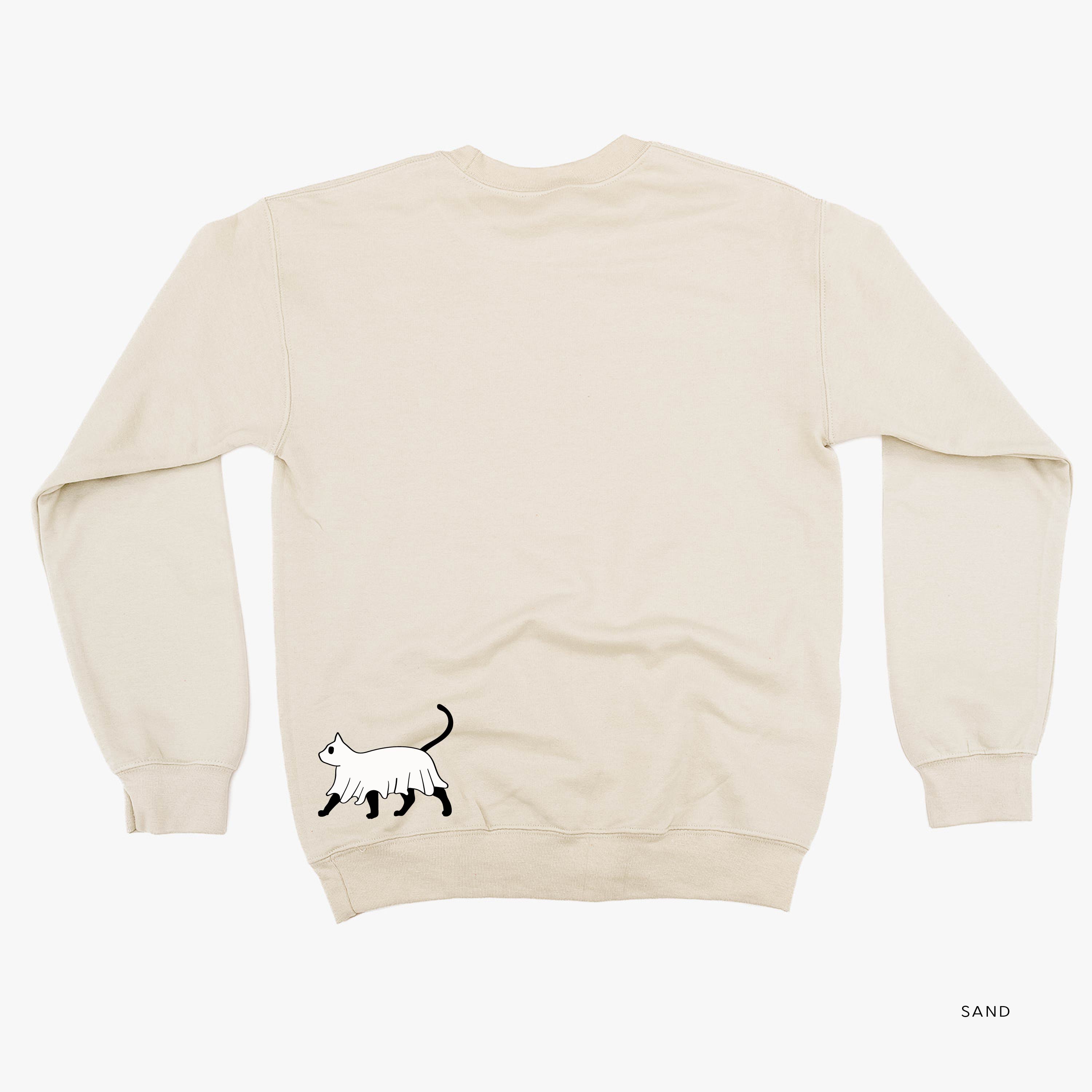 You're Freakin' Meowt! (with lower back detail) - Basic Fleece Crewneck Little Mama Shirt Shop LLC