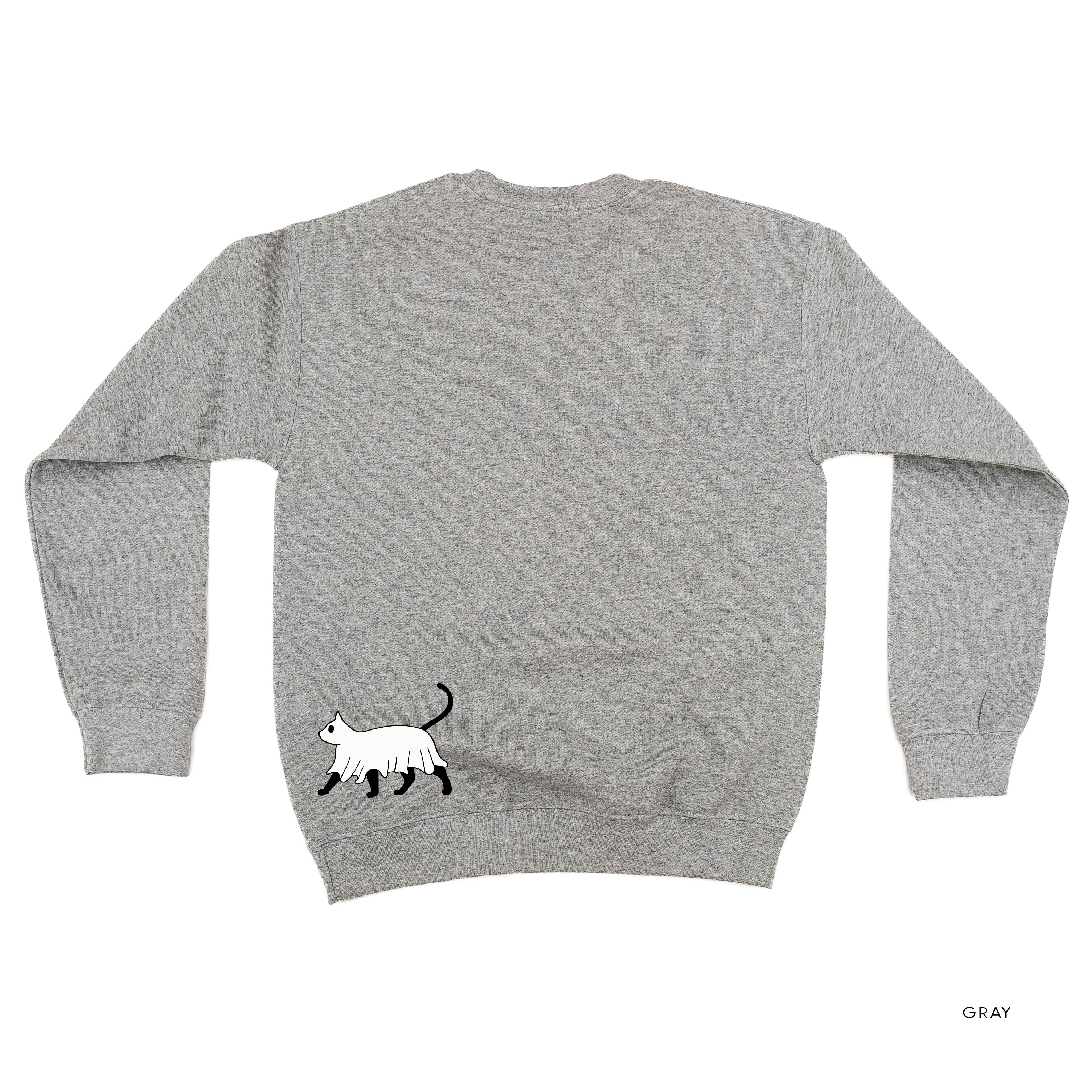 You're Freakin' Meowt! (with lower back detail) - Basic Fleece Crewneck Little Mama Shirt Shop LLC