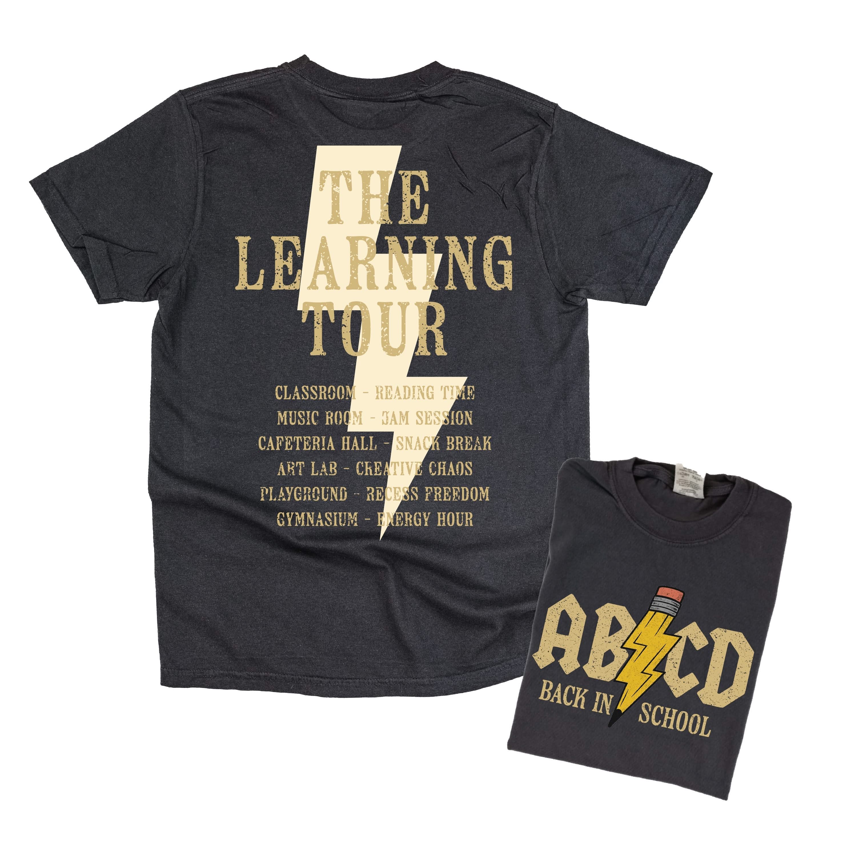 ABCD - The Learning Tour (f&b) - Comfort Colors Tee Little Mama Shirt Shop
