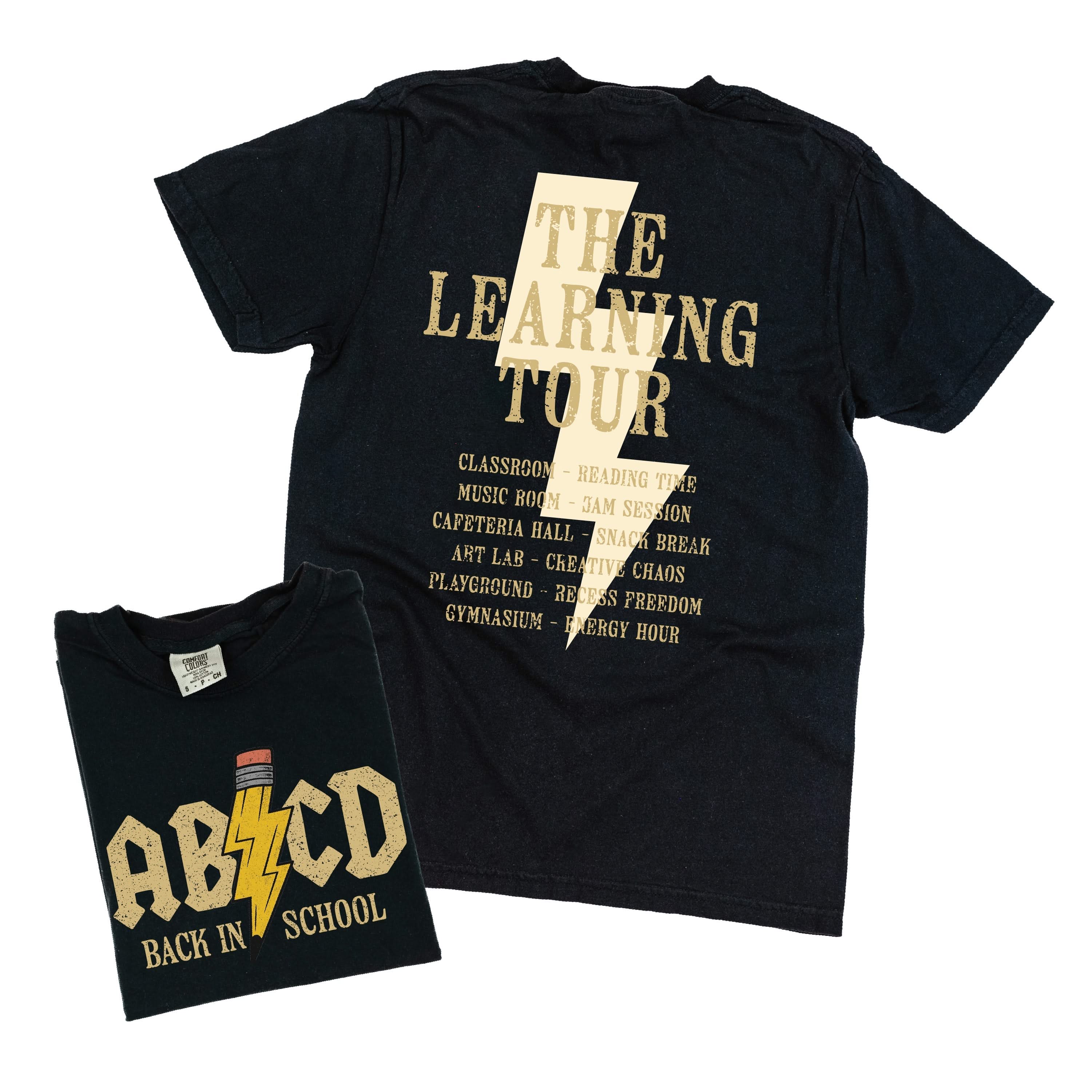 ABCD - The Learning Tour (f&b) - YOUTH Comfort Colors Tee Little Mama Shirt Shop
