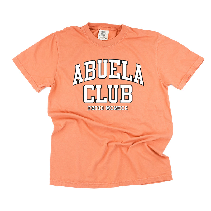 Varsity Style - ABUELA Club - Proud Member - SHORT SLEEVE COMFORT COLORS TEE