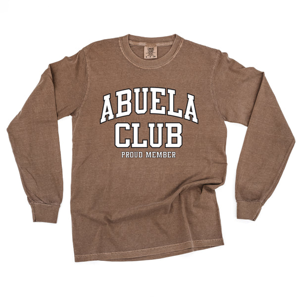 Varsity Style - ABUELA Club - Proud Member - LONG SLEEVE COMFORT COLORS TEE