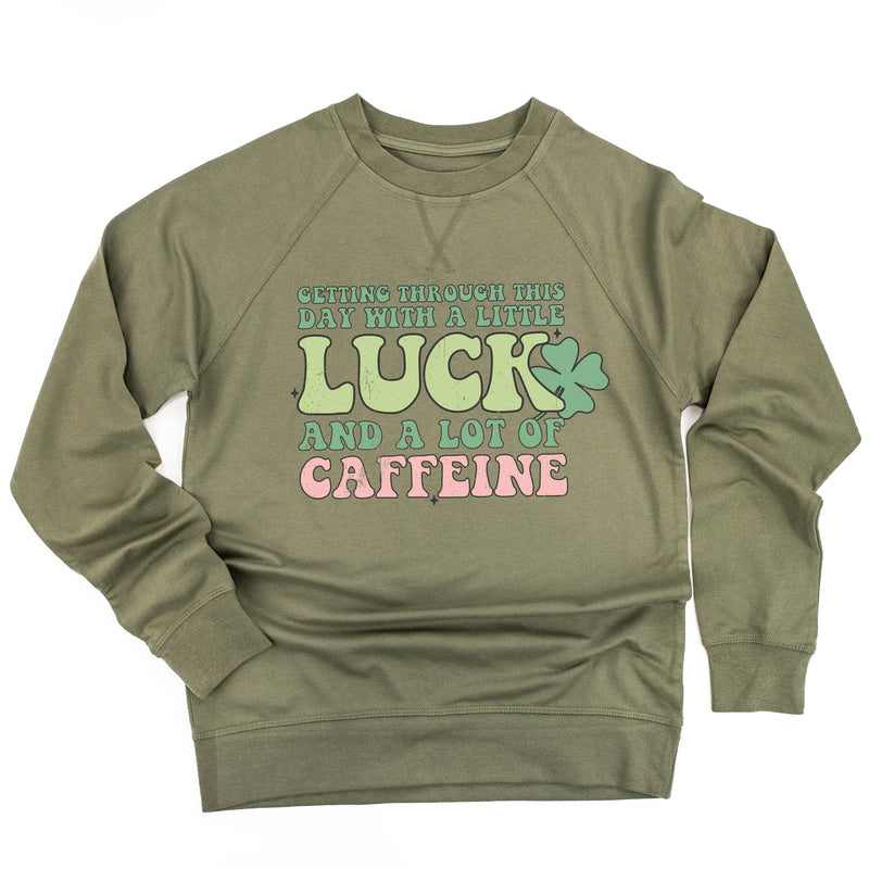 Getting Through This Day with a Little Luck and a Lot of Caffeine - Lightweight Pullover Sweater