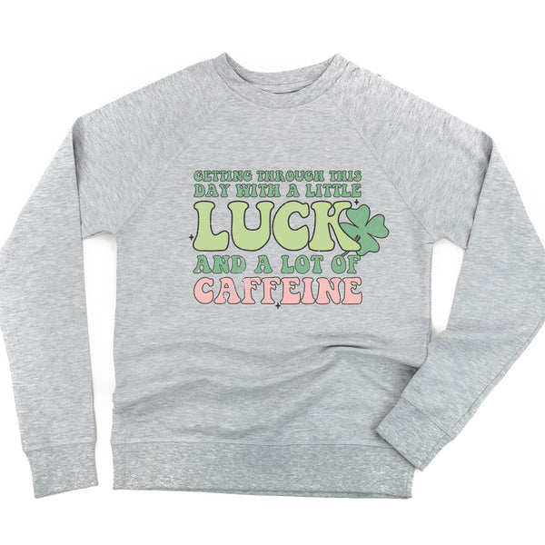 Getting Through This Day with a Little Luck and a Lot of Caffeine - Lightweight Pullover Sweater
