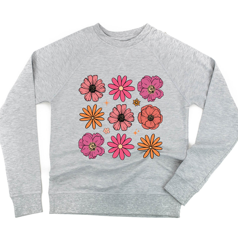 3x3 Spring Flowers - Lightweight Pullover Sweater