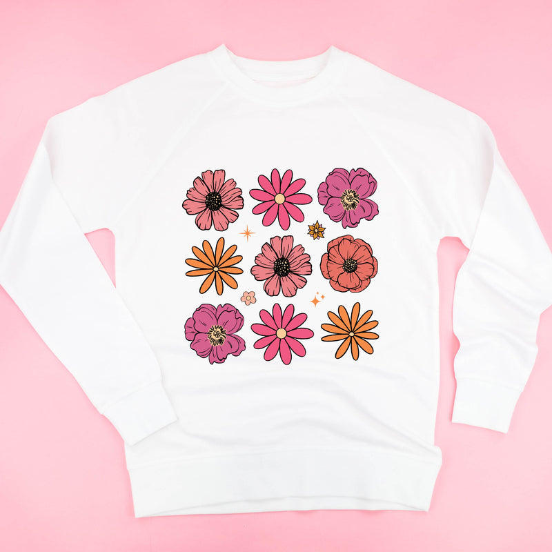 3x3 Spring Flowers - Lightweight Pullover Sweater