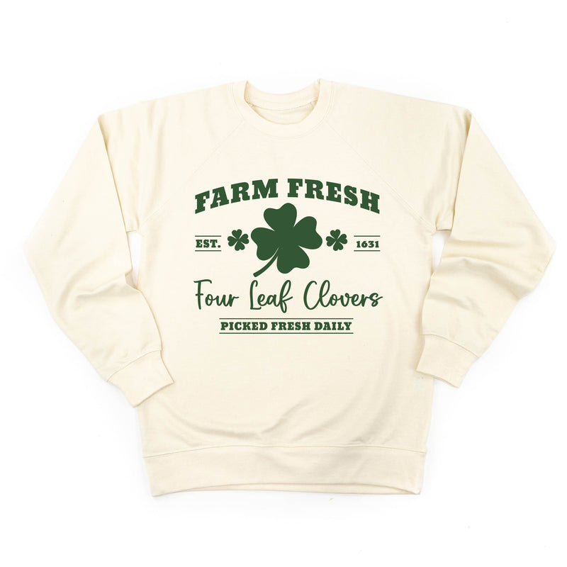 Farm Fresh Four Leaf Clovers - Lightweight Pullover Sweater