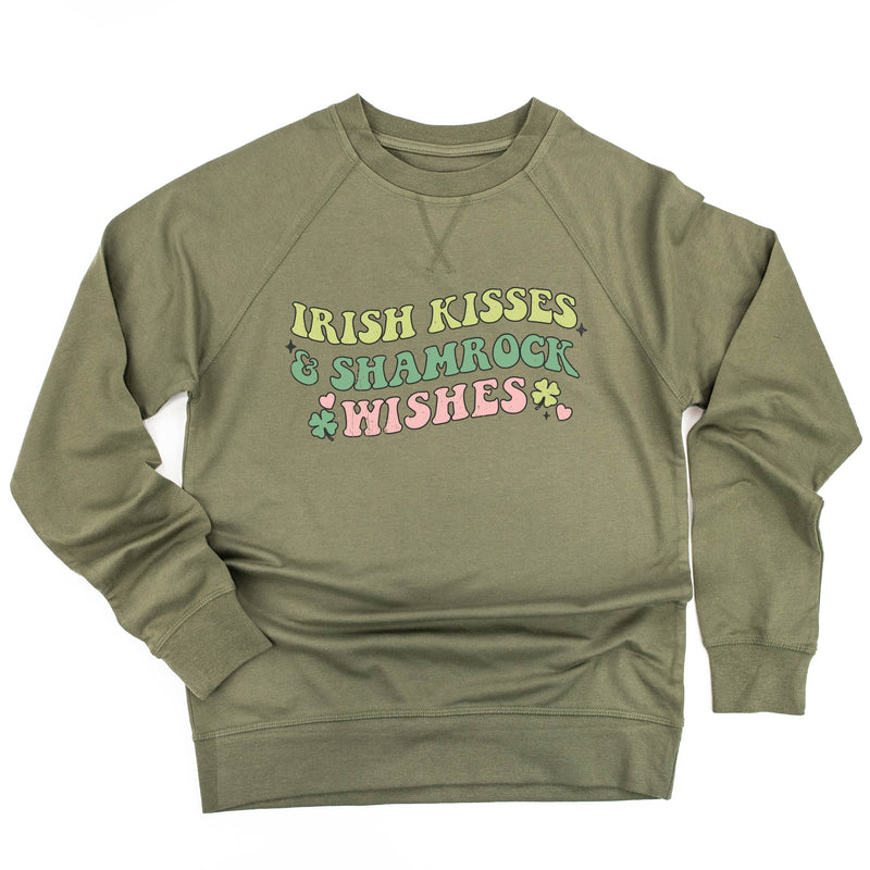 Irish Kisses & Shamrock Wishes - Lightweight Pullover Sweater