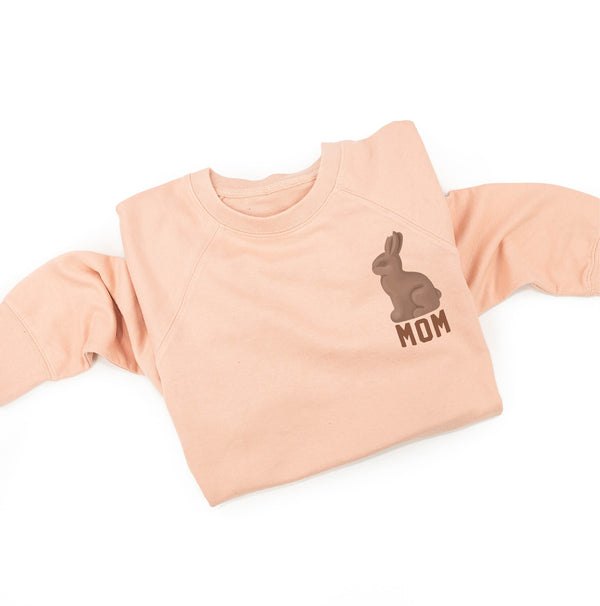 MOM - Chocolate Bunny - Pocket Design - Lightweight Pullover Sweater