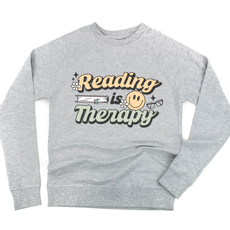 Reading is Therapy - Lightweight Pullover Sweater